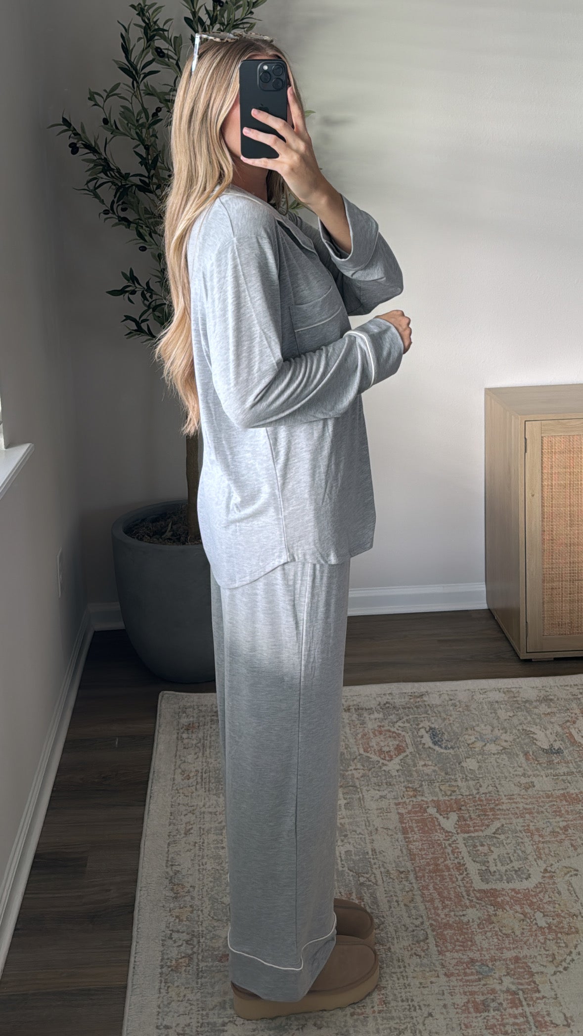 Butter Pajama Set / Grey