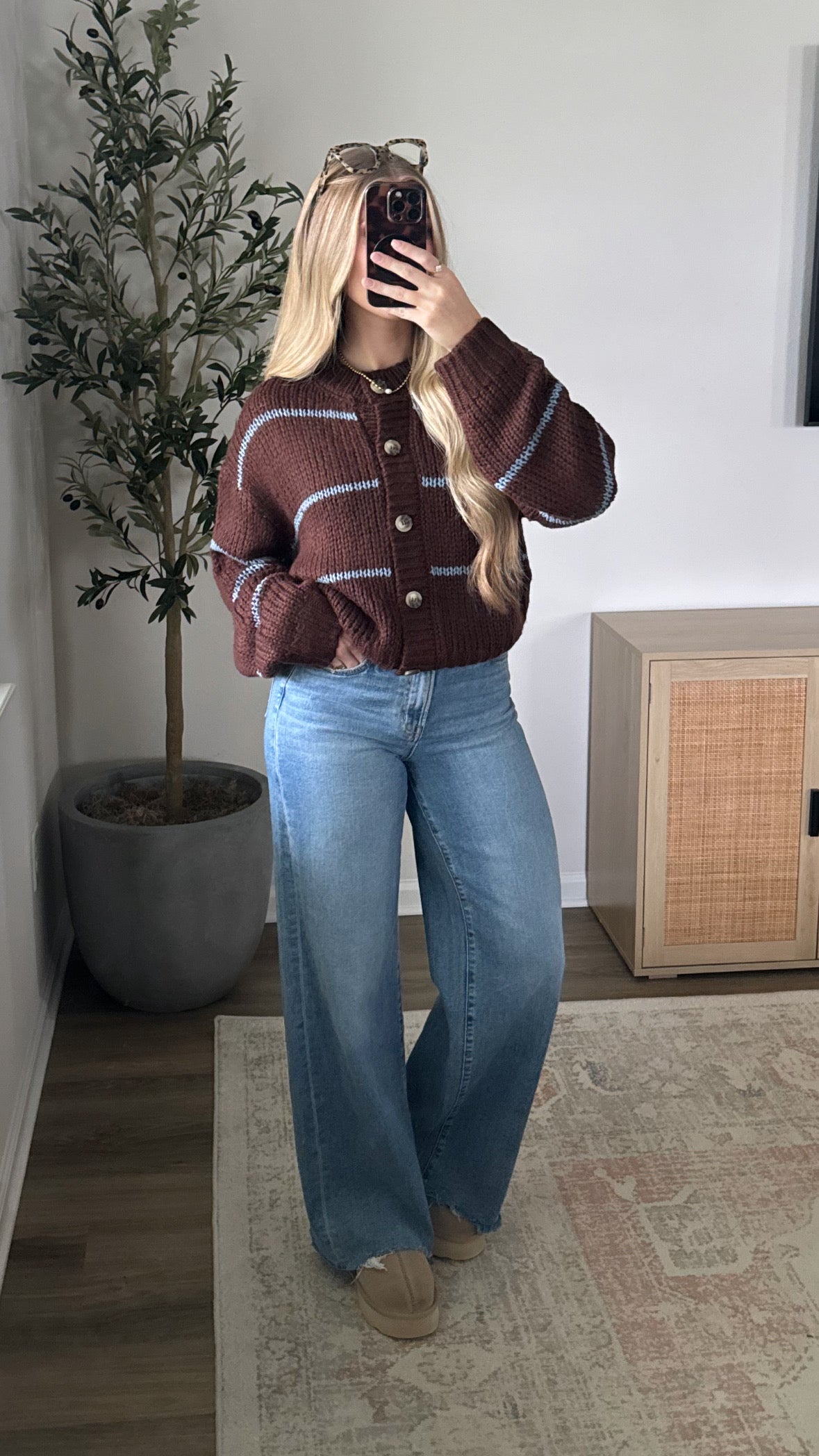 Maya Knit Cardigan / Dark Brown