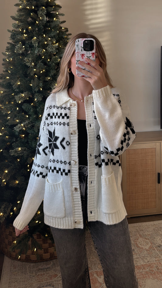 Noel Knit Cardigan / Cream