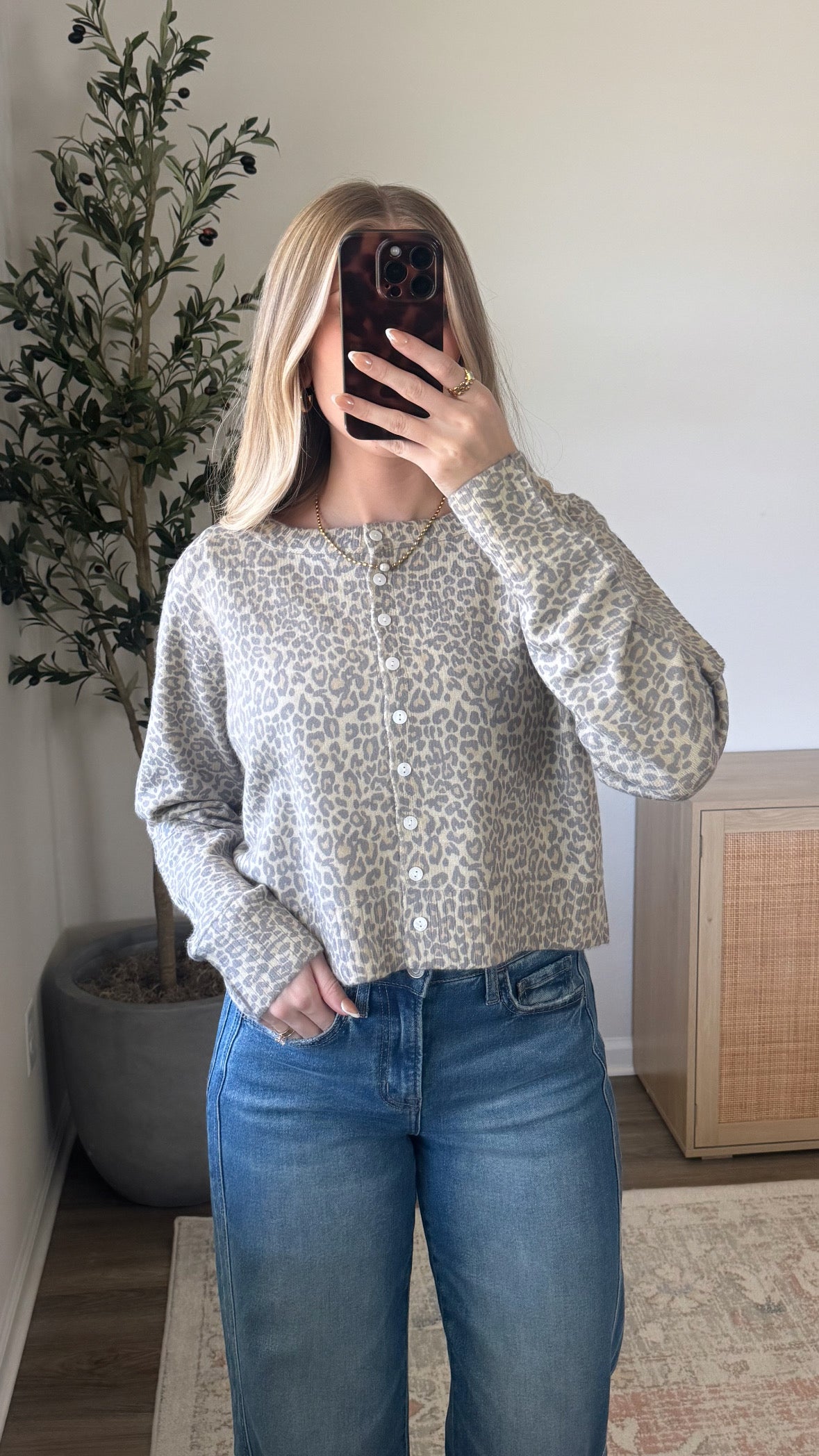 Lightweight Leopard Cardigan