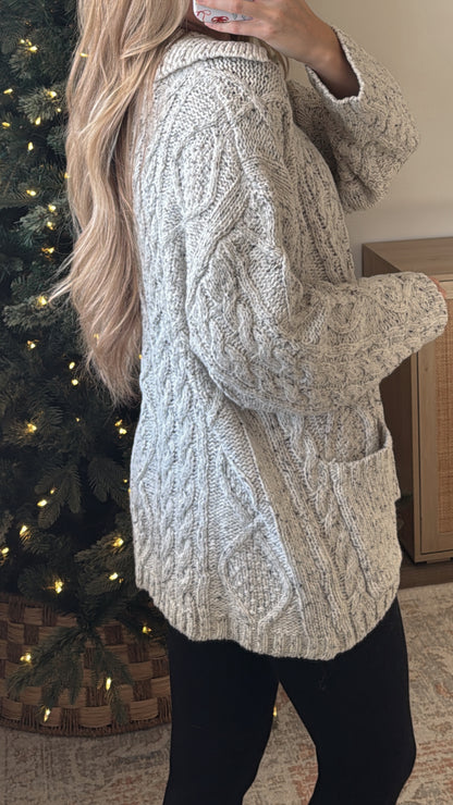 Chloe Cable Knit Cardigan