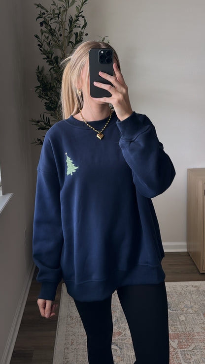 Tis' the Season Sweatshirt / Blue