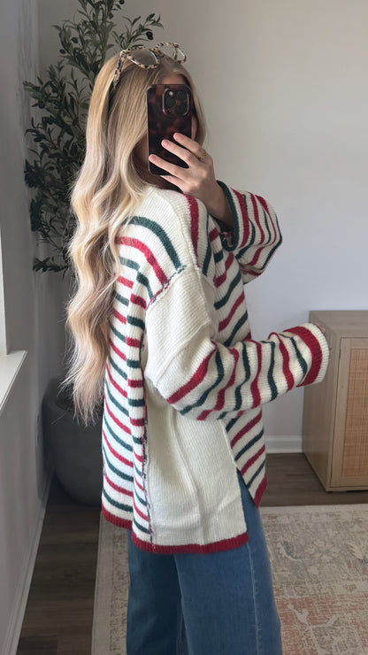 Very Merry Striped Sweater