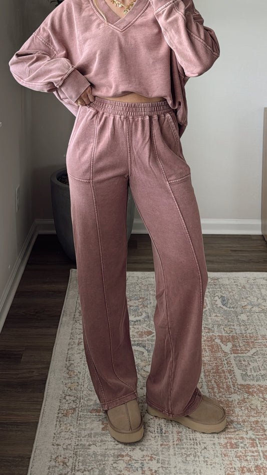 Weekend Lounge Pants / Dusty Mauve