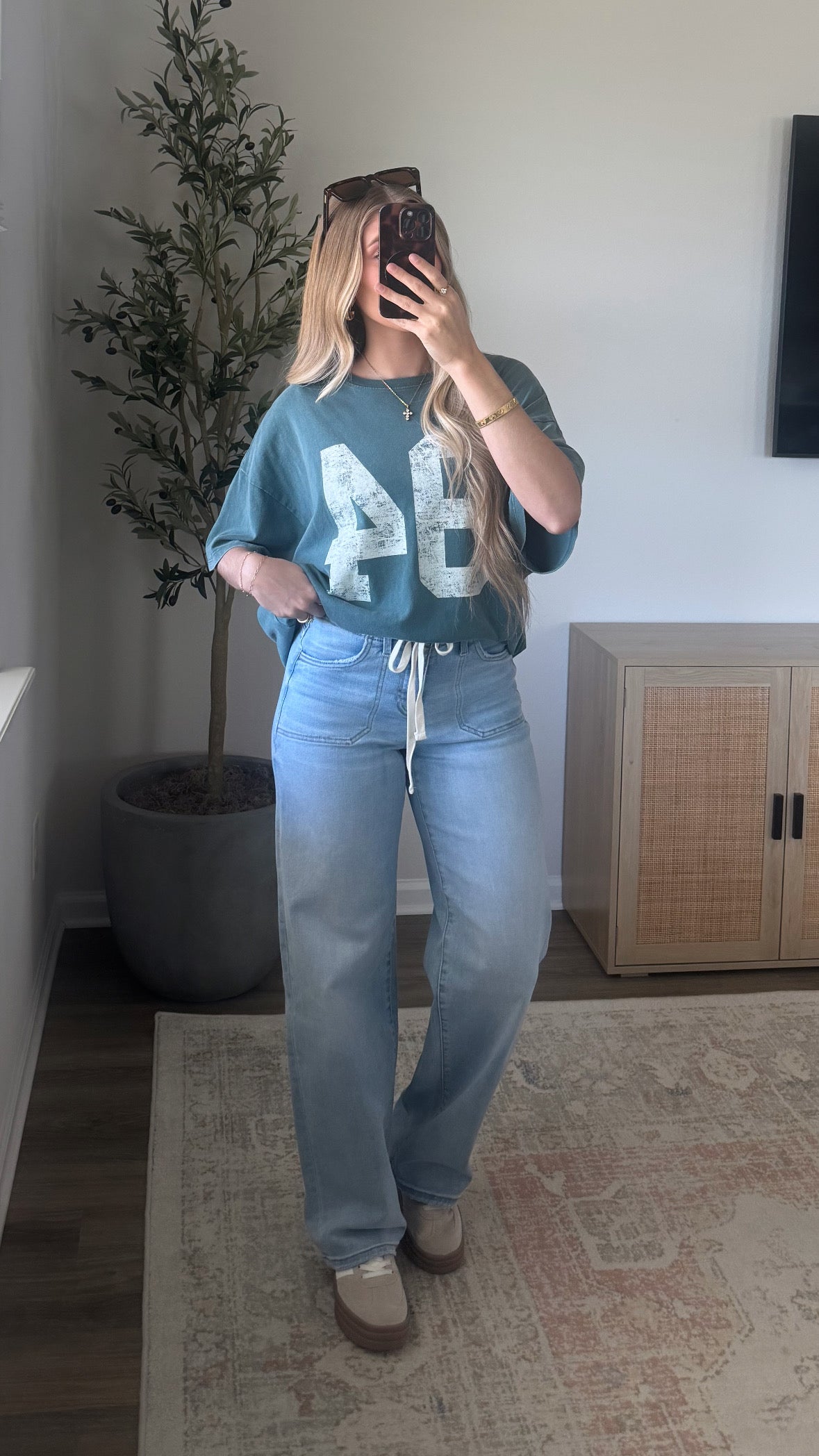 Varsity Graphic Tee / Teal