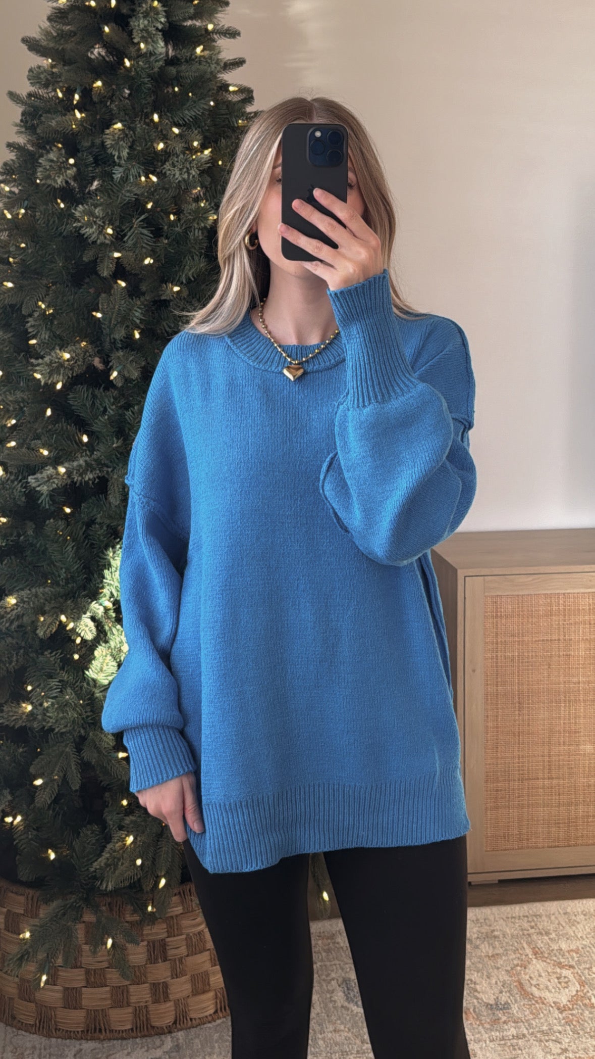 Not So Basic Knit Sweater / Blue