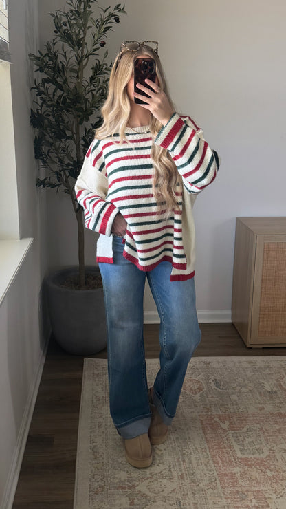 Very Merry Striped Sweater
