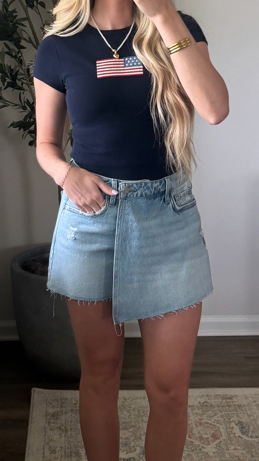 Kelly Denim Skort
