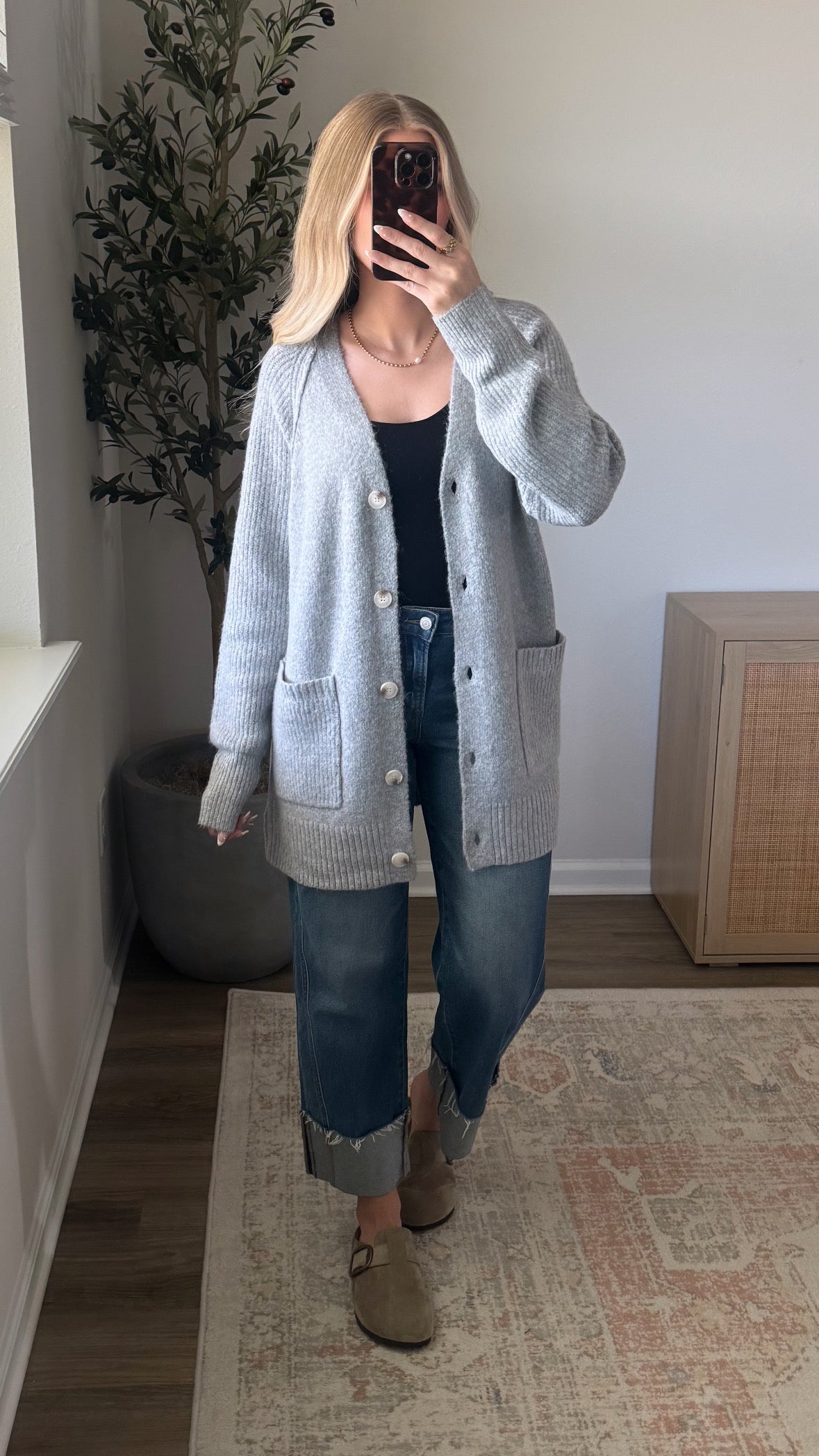 Palmer Knit Cardigan / Grey