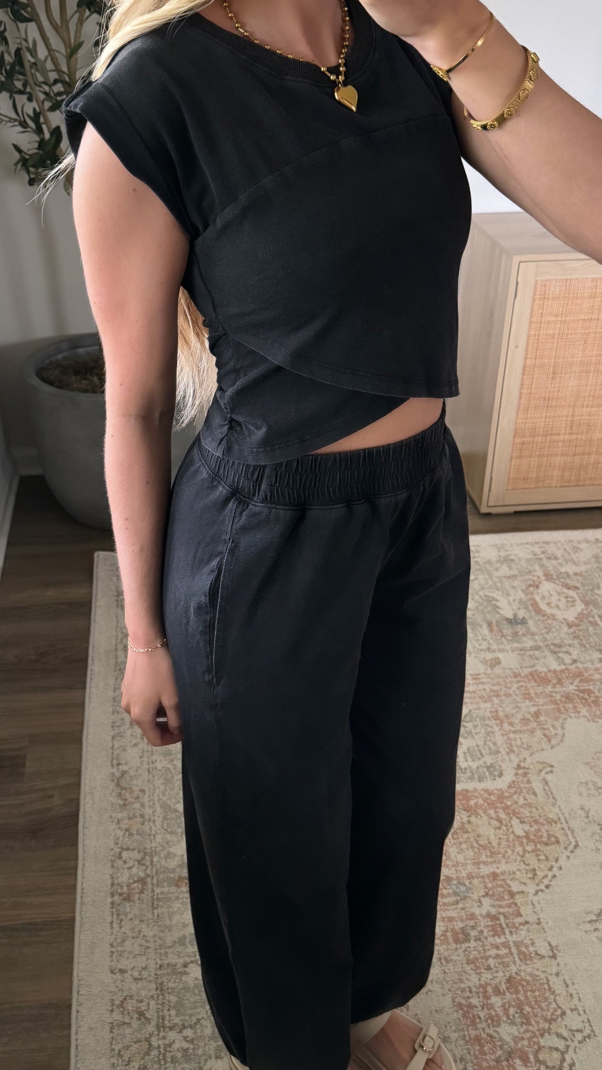 Crossover Jogger Set / Black