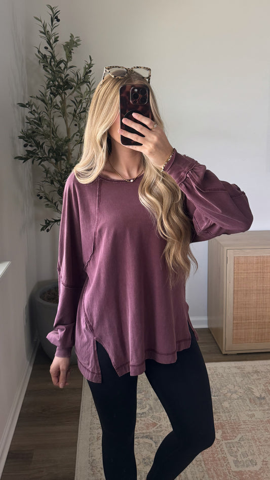 Lightweight Long Sleeve / Dark Cherry