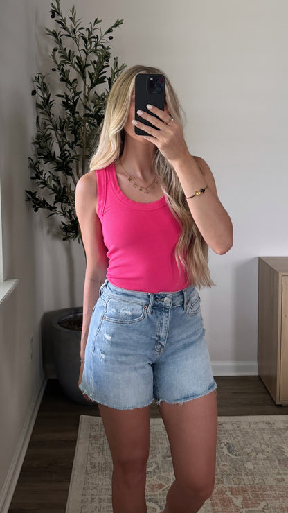7 Colors / Essential Ribbed Tank