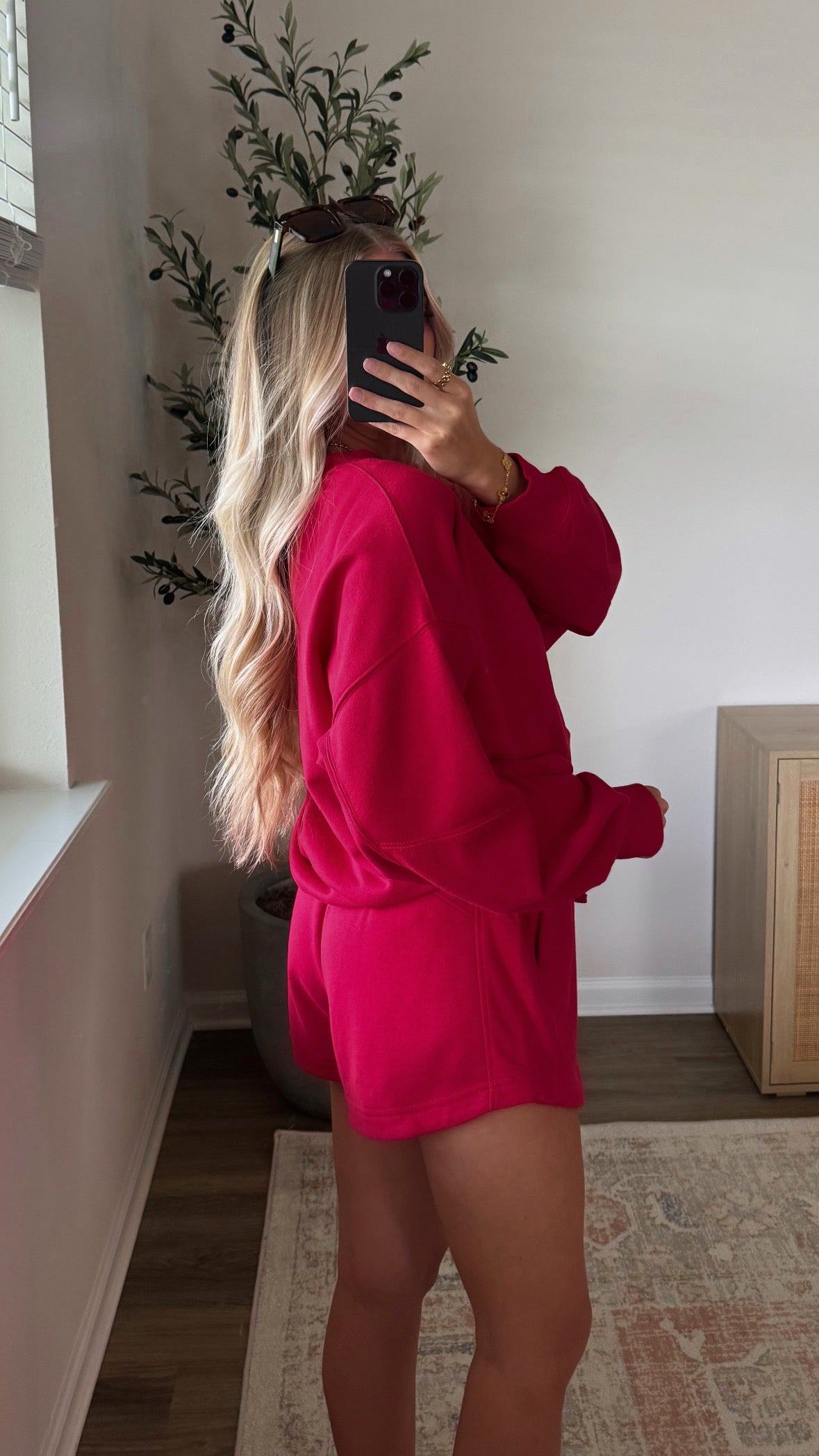 On the Go Shorts Set / Red