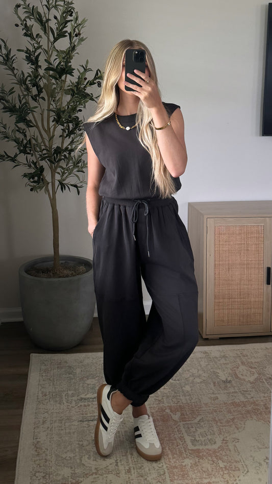 Jogger Jumpsuit / Charcoal