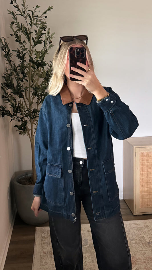 Denim Barn Jacket / Dark Wash