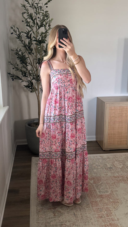 Wildflower Maxi Dress / Pink