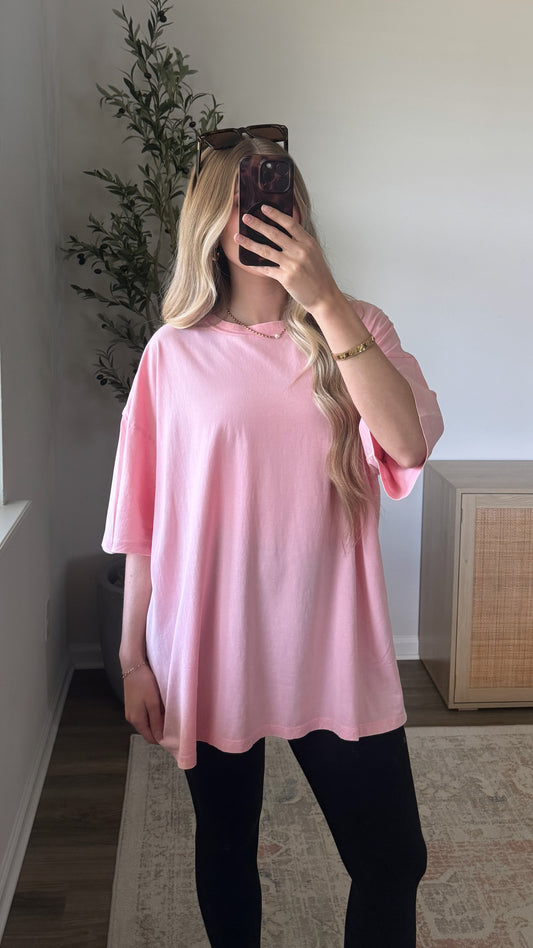 Girlfriend Tee / Light Pink