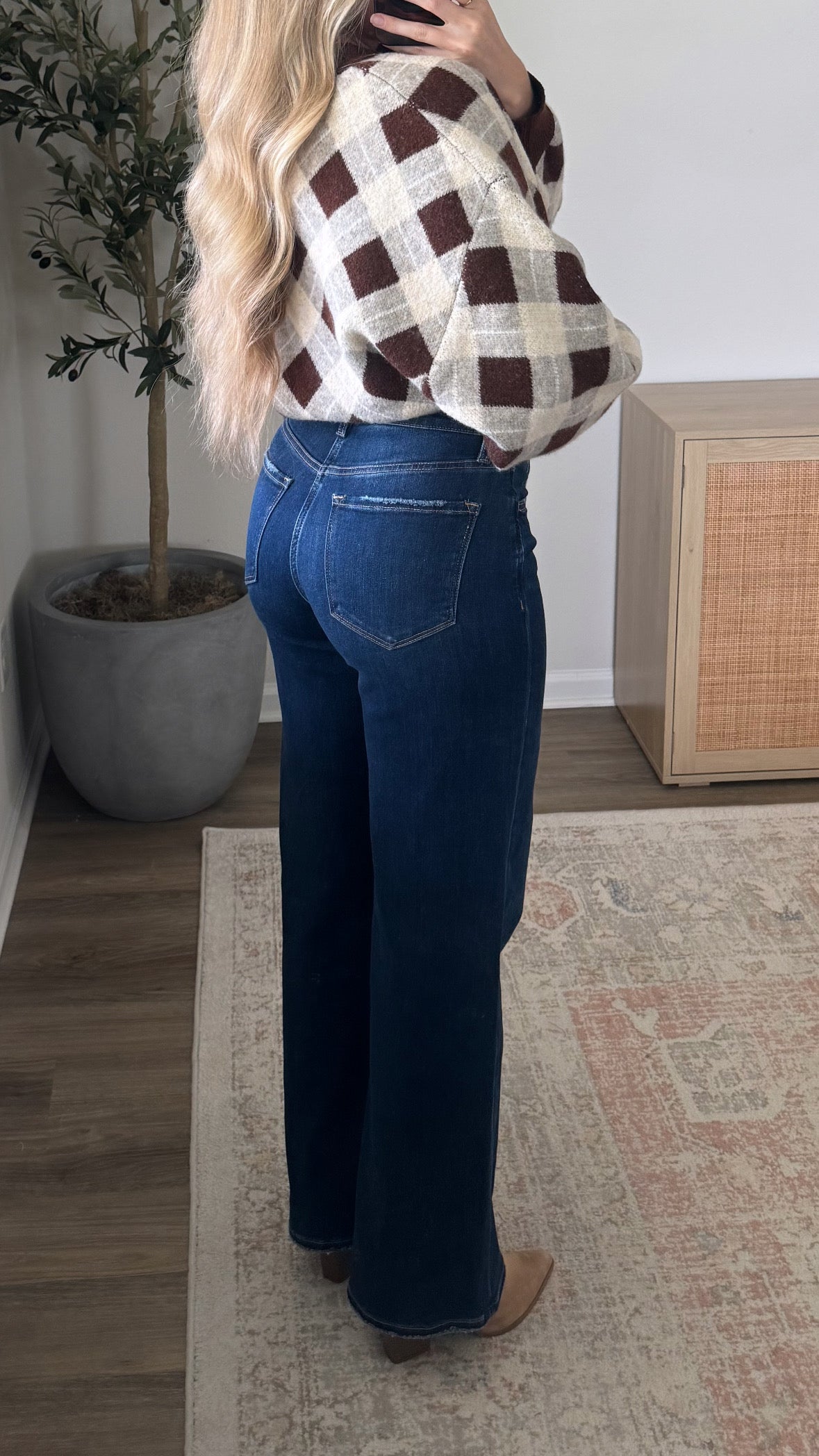 Kristen Wide Leg Denim / Dark Wash