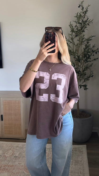 Varsity Graphic Tee / Brown