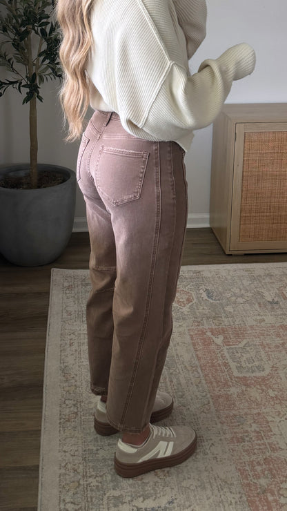 Cocoa Comfort Barrel Denim / Brown