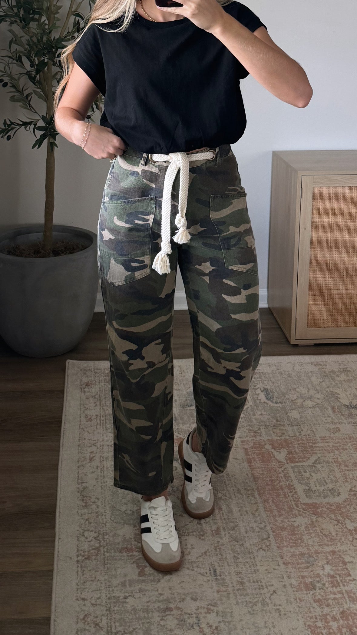 Braided Camo Jeans