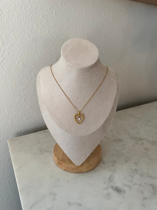 Heart Drop Necklace / Non-Tarnish