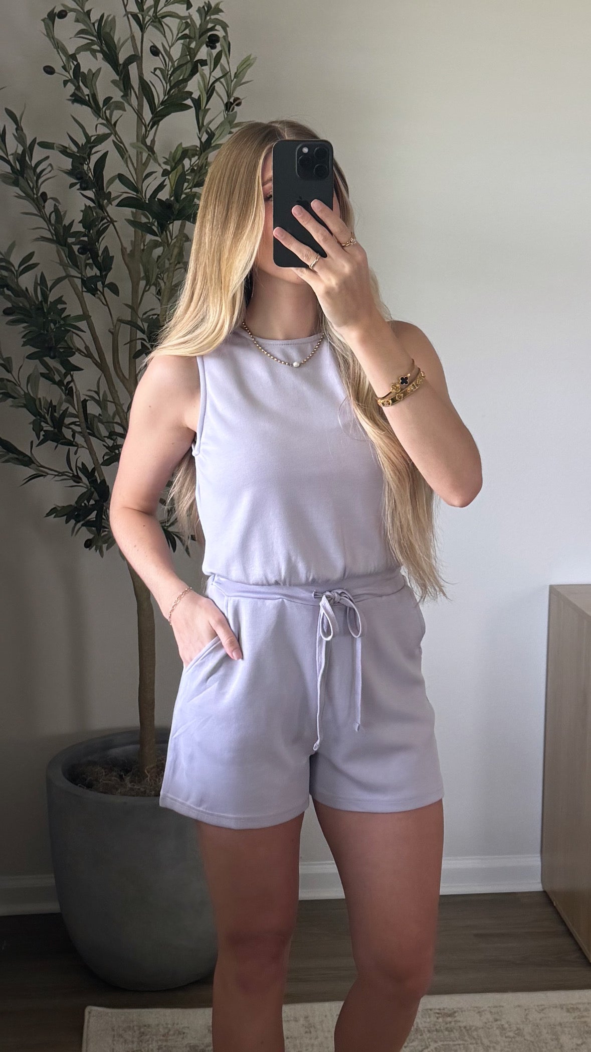 Scuba Active Romper / Grey Lilac