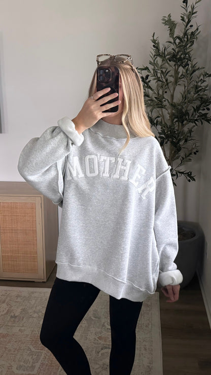 Mother Mockneck Sweatshirt / Grey