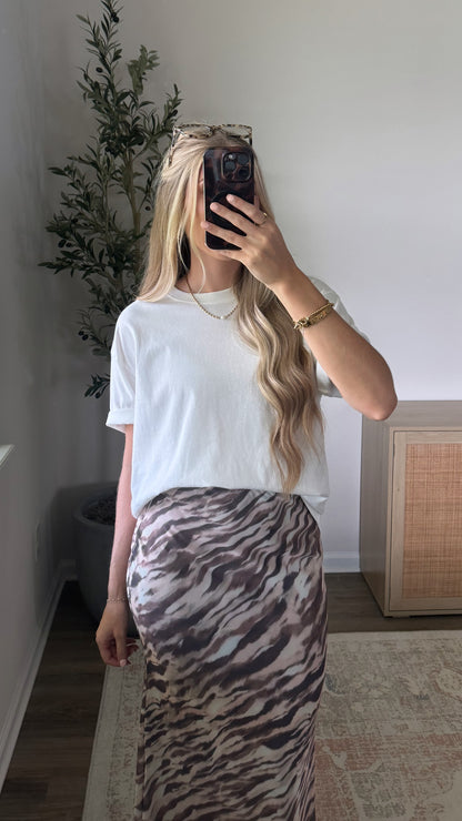 Oversized Basic Tee / White