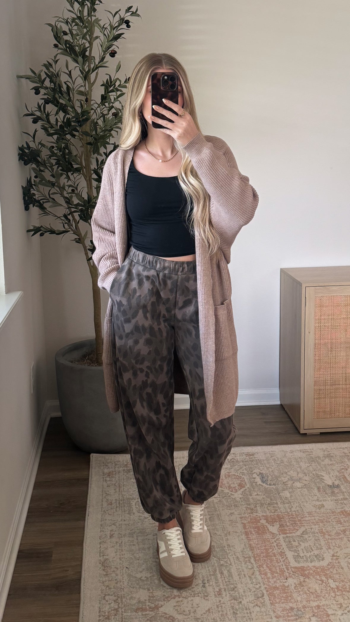 Leopard Joggers / Brown