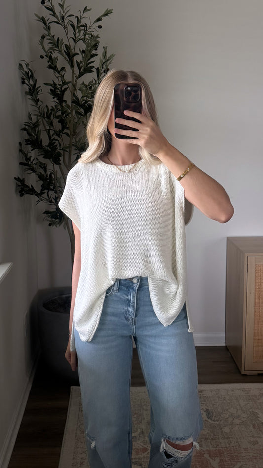 Brooke Sweater Vest / Ivory
