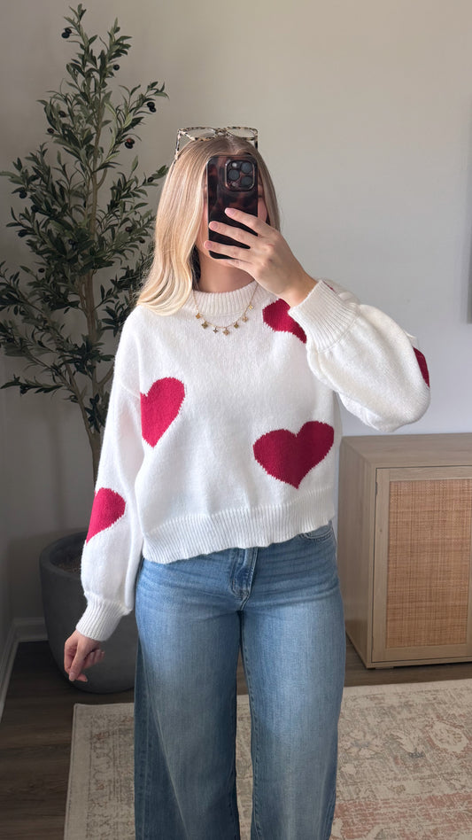 Be Mine Heart Sweater