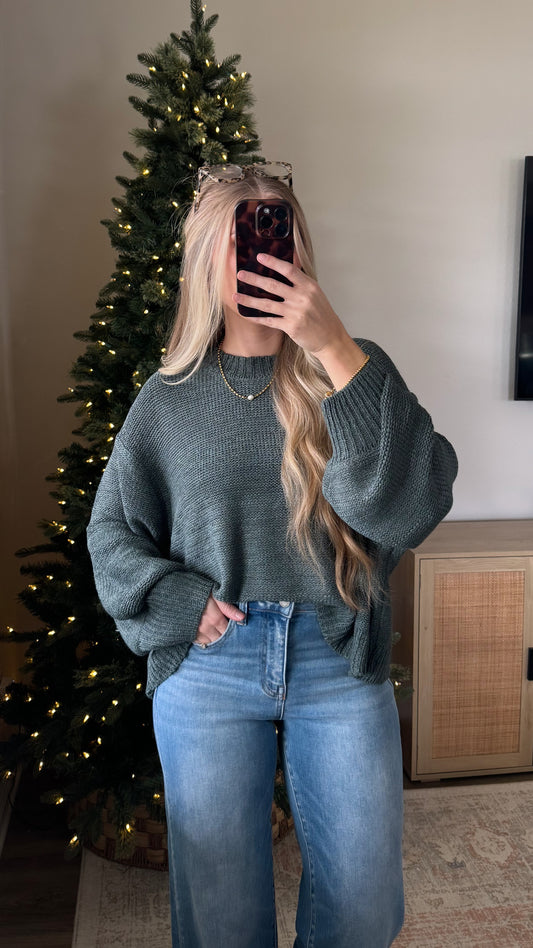 Jayla Knit Sweater / Jade Green