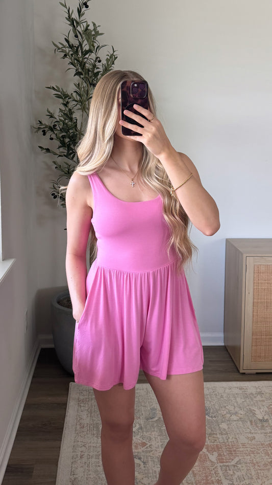 Butter Soft Romper / Pink