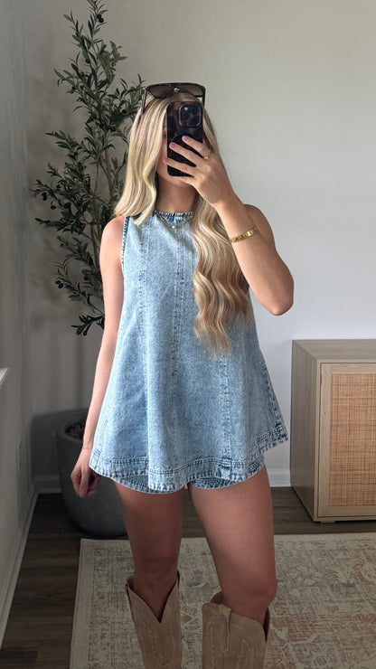 Dakota Denim Shorts Set